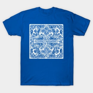 Paisley Print - Lapis Blue Aesthetic T-Shirt